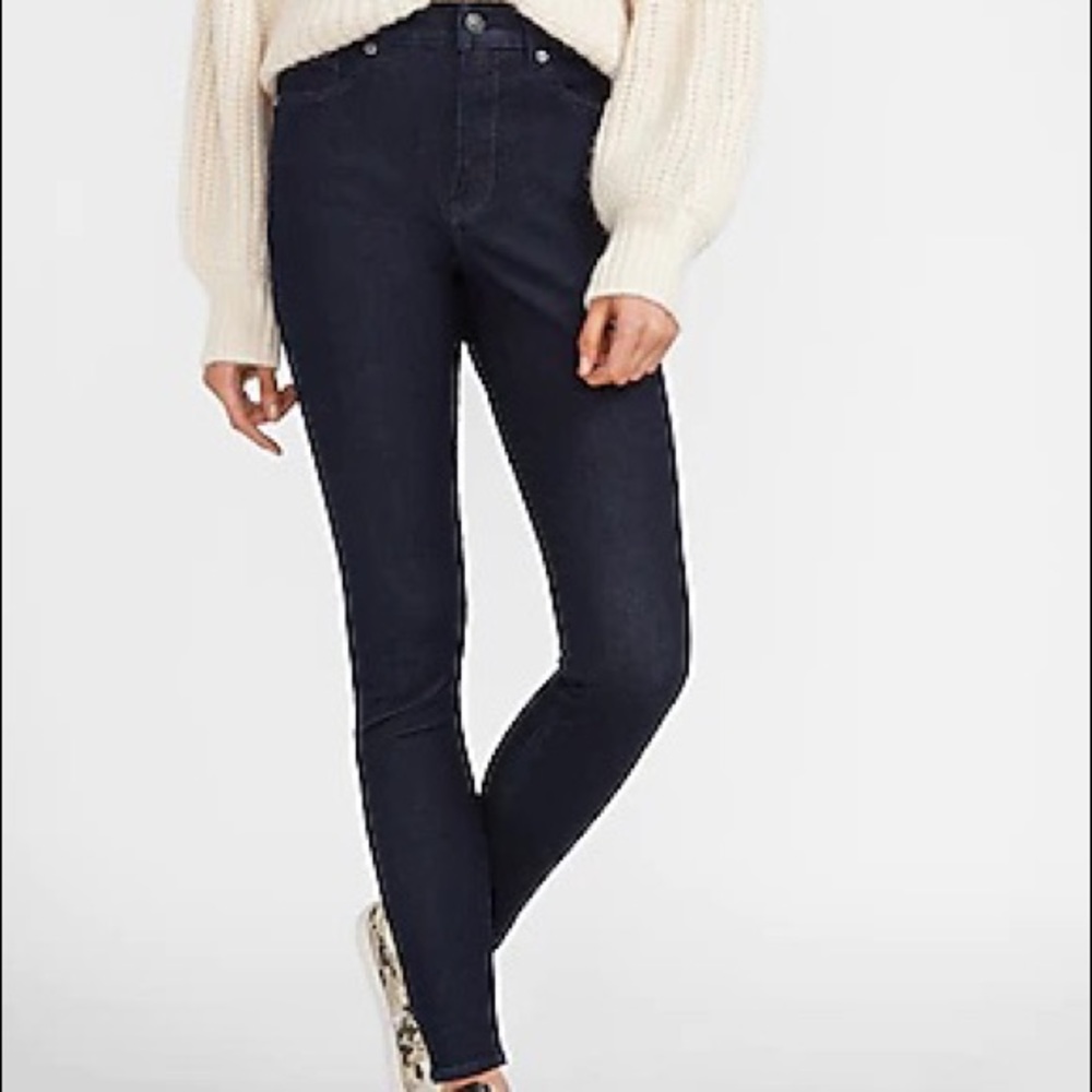 EXPRESS High Rise/ High Waisted Skinny Jeans